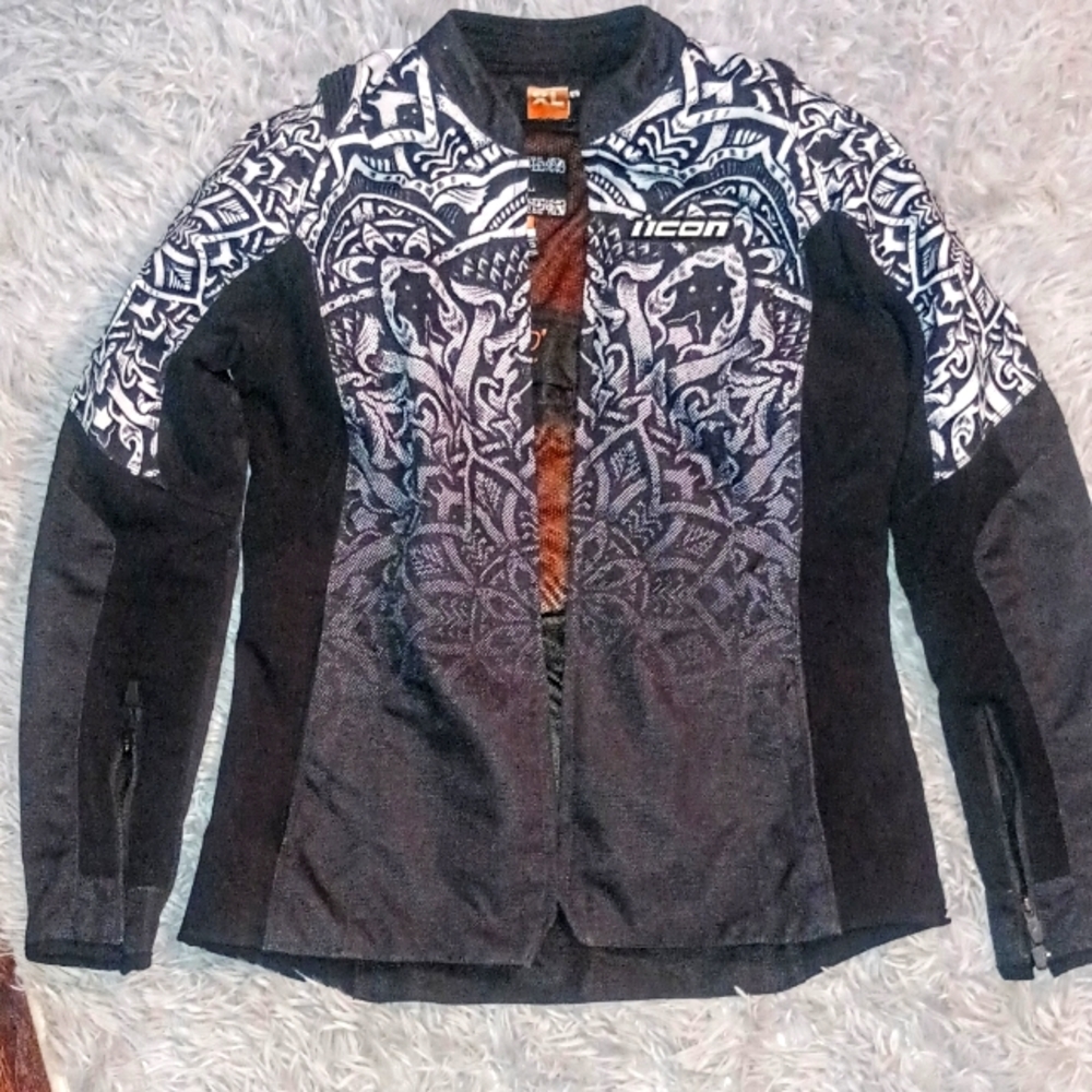 Woman's Icon Overlord Mandala  Motorcycle Jacket